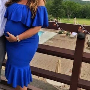 LulaRoe off the shoulder ruffle dress